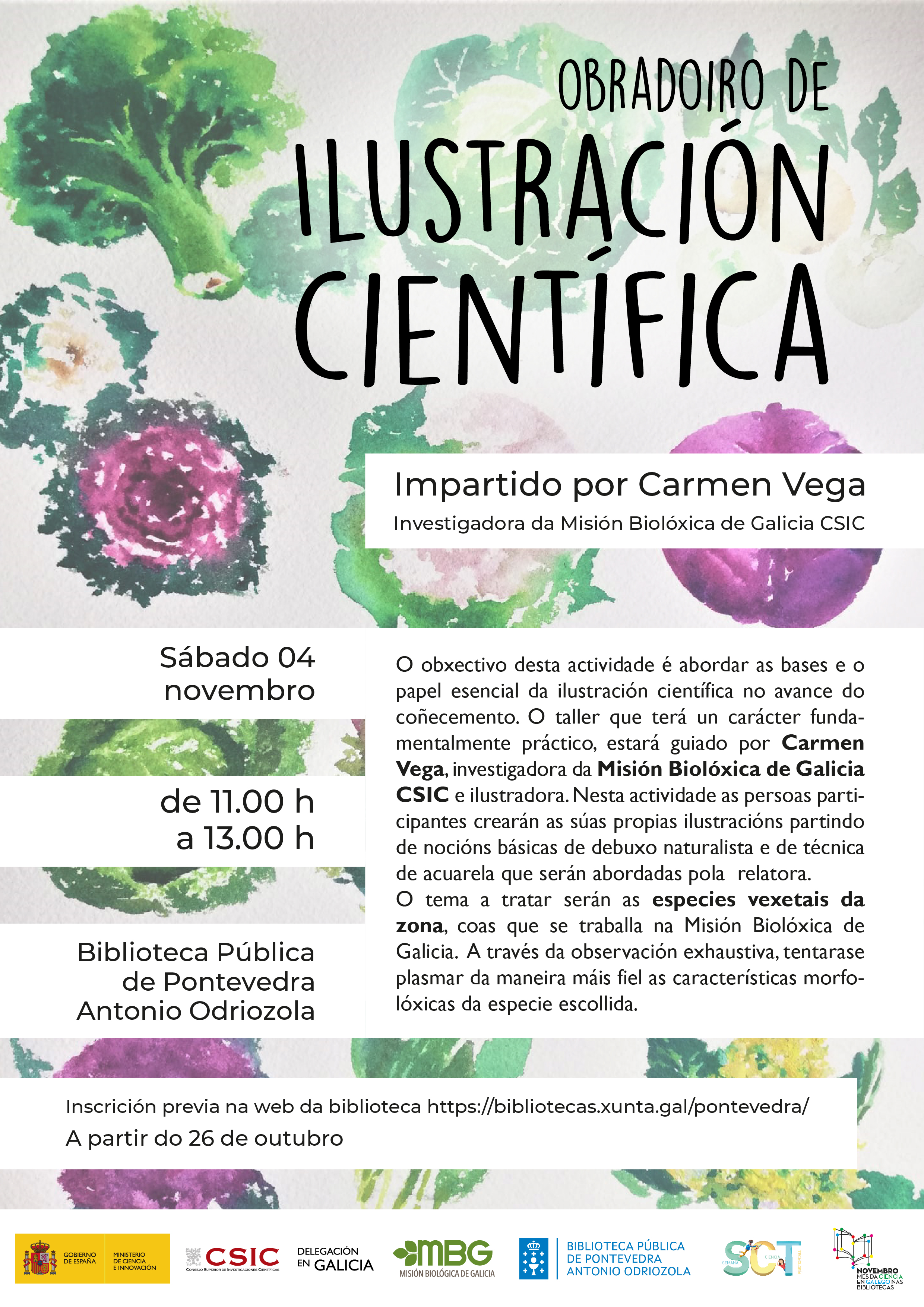 Cartel Obradoiro de Ilustración