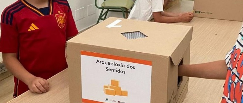 Cajas del taller Arqueología de los sentidos
